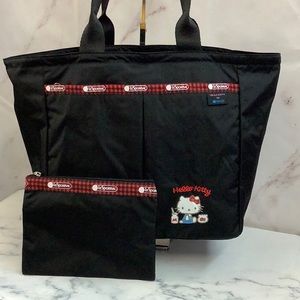 NWT— Lesportsac- HELLO KITTY TOTE & POUCH SET
